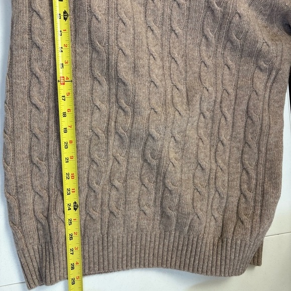 Daniel Blasi Mens Knit Quarte Zip Taupe / oatmeal Wool blend Sweaters size XL - Picture 8 of 10